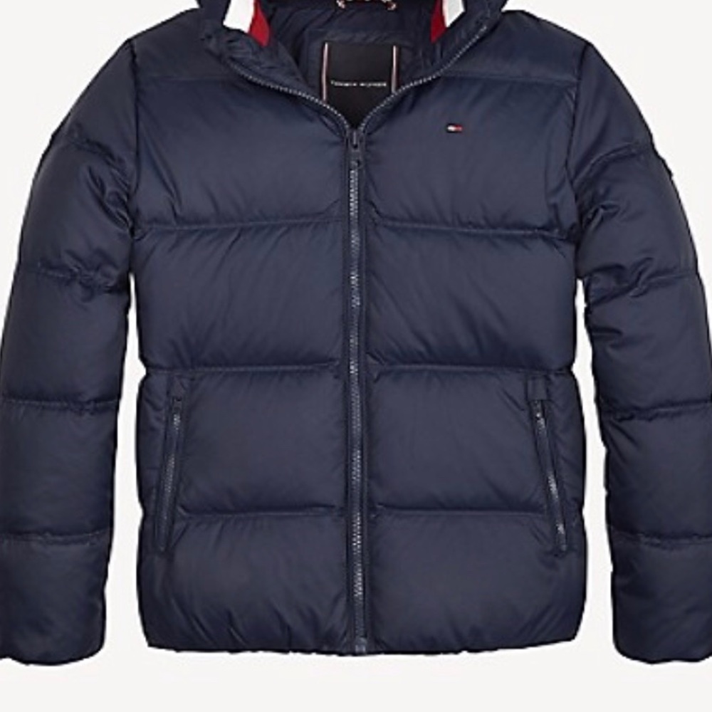 Blue Puffer Coat Tommy Hilfiger